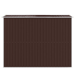 Abri de jardin Marron foncé 192x274x223 cm Acier galvanisé