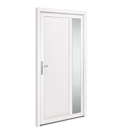 Porte d'entrée Blanc 108x208 cm PVC