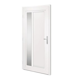 Porte d'entrée Blanc 108x208 cm PVC