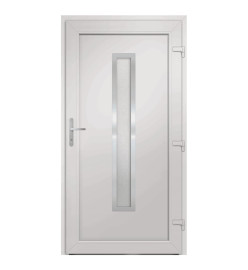 Porte d'entrée anthracite 108x208 cm PVC