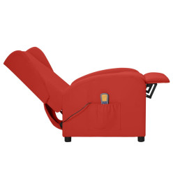 Fauteuil de massage Rouge bordeaux Similicuir