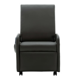 Fauteuil inclinable de massage Gris Similicuir