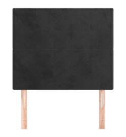 Têtes de lit 2 pcs Noir 80x5x78/88 cm Velours