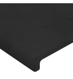 Têtes de lit 2 pcs Noir 80x5x78/88 cm Velours