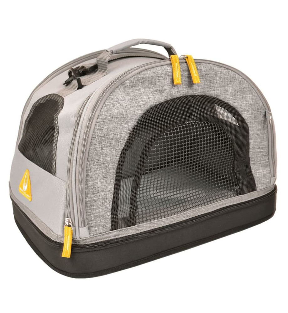 Duvoplus Caisse de transport pour animaux 3-en-1 Promenade Gris