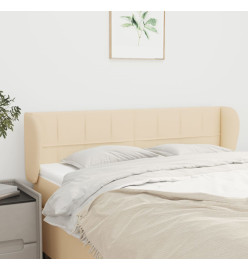 Tête de lit avec oreilles Crème 147x23x78/88 cm Tissu