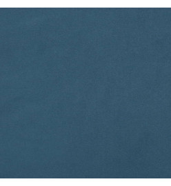 Tête de lit avec oreilles Bleu foncé 183x23x78/88 cm Velours