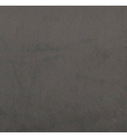 Têtes de lit 4 pcs Gris foncé 90x5x78/88 cm Velours