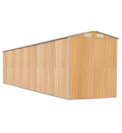 Abri de jardin Marron clair 192x938x223 cm Acier galvanisé