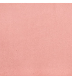 Tête de lit avec oreilles Rose 147x23x78/88 cm Velours
