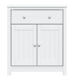 Armoire de salle de bain BERG blanc 69,5x34x80 cm pin massif