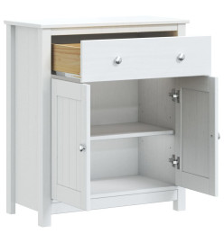 Armoire de salle de bain BERG blanc 69,5x34x80 cm pin massif