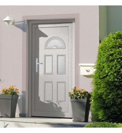 Porte d'entrée blanc 88x208 cm PVC