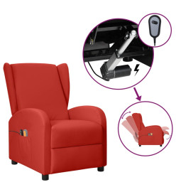 Fauteuil de massage électrique à oreilles Rouge bordeaux