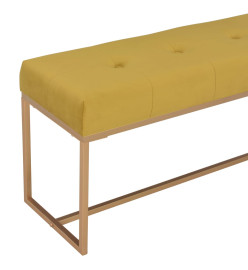 Banc 120 cm Moutarde Velours