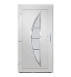 Porte d'entrée anthracite 98x208 cm PVC