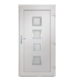 Porte d'entrée anthracite 108x208 cm PVC