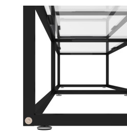 Meuble TV Transparent 200x40x40,5 cm Verre trempé