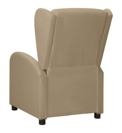 Fauteuil de massage électrique à oreilles Cappuccino Similicuir