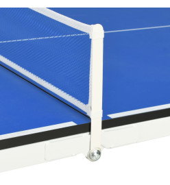 Table de ping-pong avec filet 152x76x66 cm Bleu