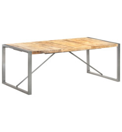 Table à dîner 200x100x75 cm Bois de manguier massif brut