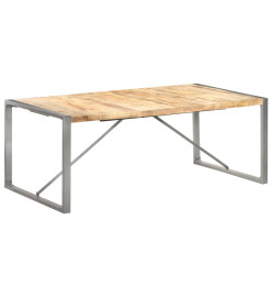 Table à dîner 200x100x75 cm Bois de manguier massif brut