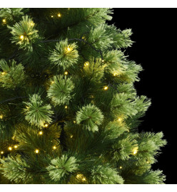 Sapin de Noël artificiel articulé avec 300 LED 210 cm