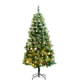 Sapin de Noël artificiel articulé 300 LED et boules 240 cm