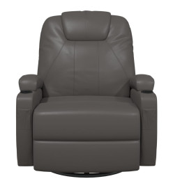 Fauteuil à bascule de massage Anthracite Similicuir