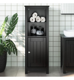 Armoire de salle de bain BERG noir 40x34x110 cm pin massif