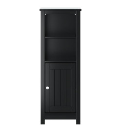 Armoire de salle de bain BERG noir 40x34x110 cm pin massif