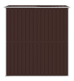 Abri de jardin Marron foncé 192x191x223 cm Acier galvanisé