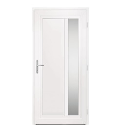 Porte d'entrée anthracite 98x208 cm PVC