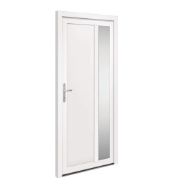 Porte d'entrée Blanc 98x208 cm PVC