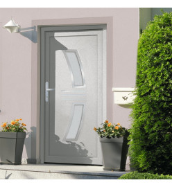 Porte d'entrée Blanc 98x208 cm PVC