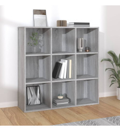 Armoire à livres Sonoma gris 98x30x98 cm