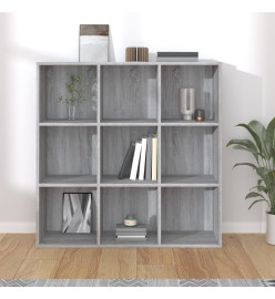 Armoire à livres Sonoma gris 98x30x98 cm