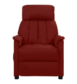 Fauteuil de massage électrique Rouge bordeaux Similicuir