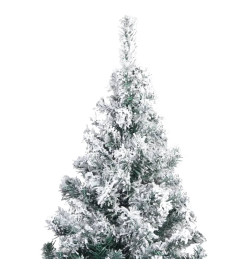 Sapin de Noël artificiel LED et flocons de neige Vert 300 cm