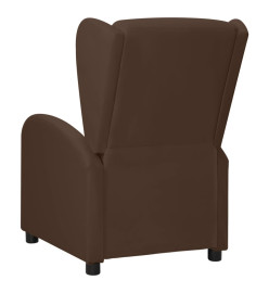 Fauteuil inclinable électrique à oreilles Marron Similicuir