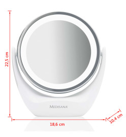 Medisana Miroir cosmétique 2-en-1 CM 835 12 cm Blanc 88554