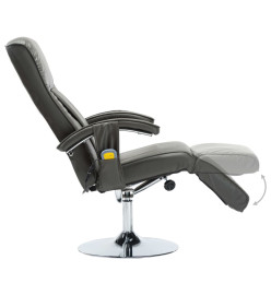 Fauteuil de massage Gris Similicuir