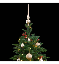 Sapin de Noël artificiel articulé 300 LED et boules 210 cm