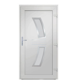 Porte d'entrée anthracite 108x208 cm PVC