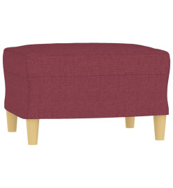 Ensemble de canapés 4 pcs avec coussins rouge bordeaux tissu