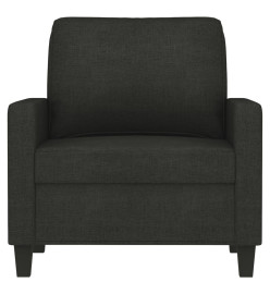 Fauteuil Noir 60 cm Tissu