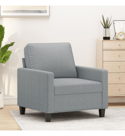 Fauteuil Gris clair 60 cm Tissu