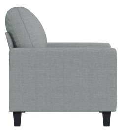 Fauteuil Gris clair 60 cm Tissu