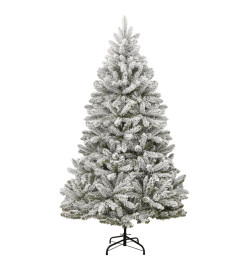 Sapin de Noël artificiel à charnières avec neige floquée 300 cm