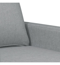 Ensemble de canapés 3 pcs avec coussins Gris clair Tissu